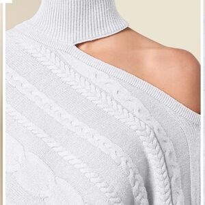 One-Shoulder Turtleneck Sweater brand new!